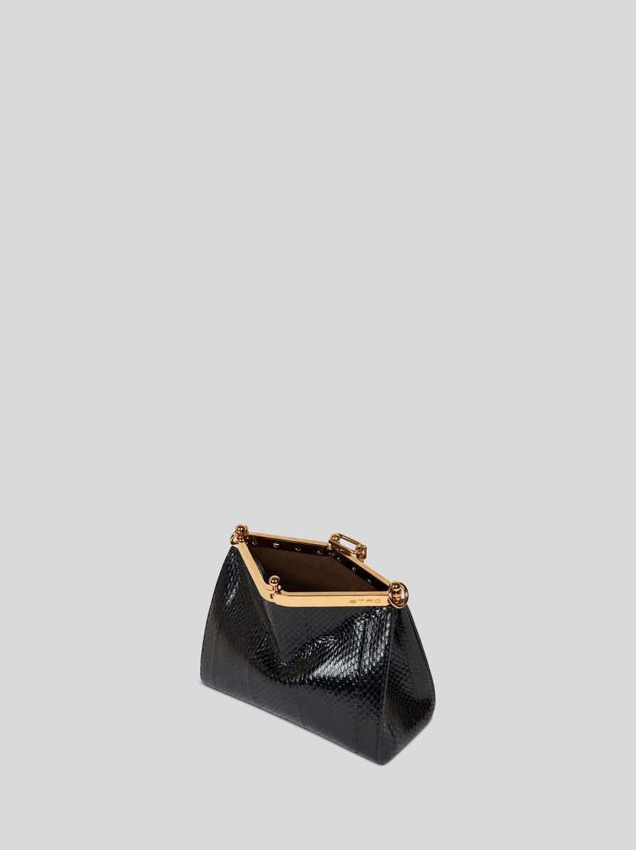 SMALL VELA BAG IN FINE ELAPHE SNAKESKIN - 4