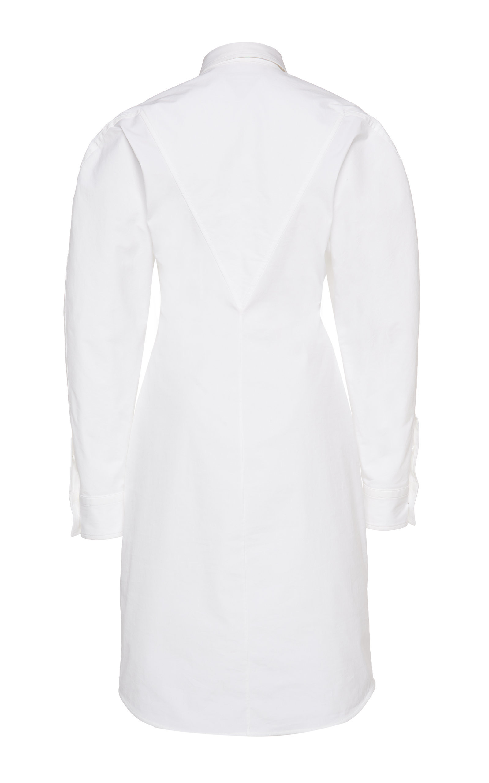 Stretch Poplin Shirt Dress white - 3