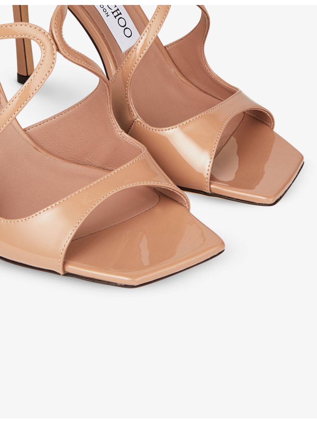 Anise 95 patent-leather heeled sandals - 5