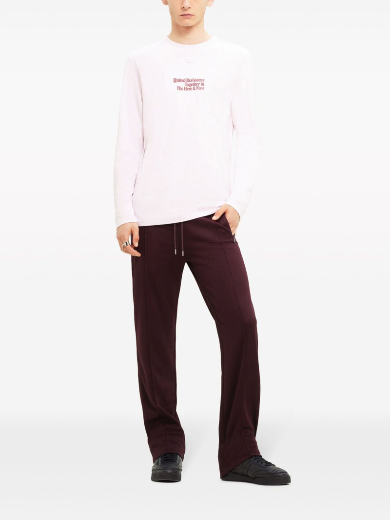 courrèges logo-appliqué sweatshirt outlook