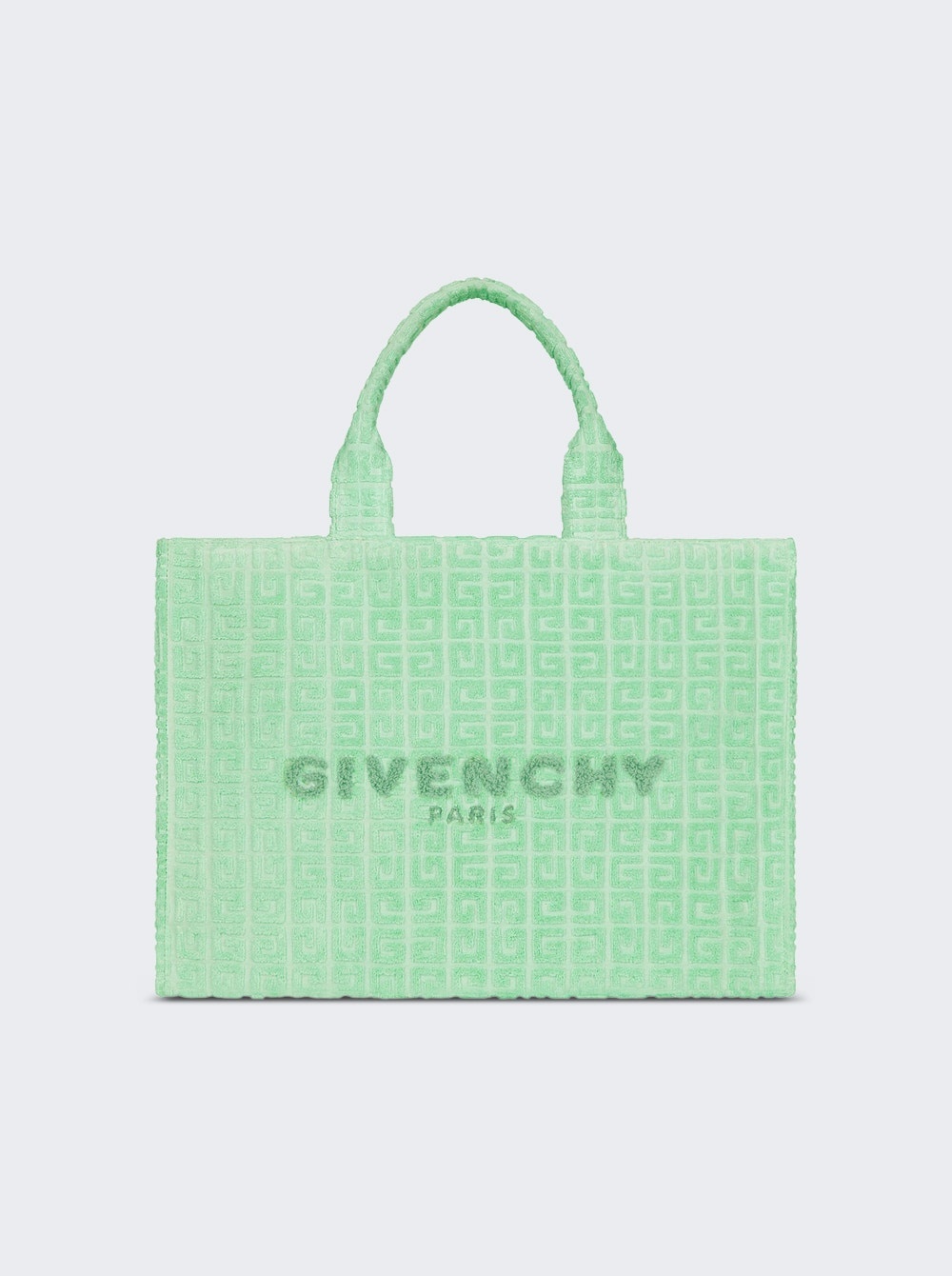 Medium G-tote Bag In 4g Toweling Aqua Green - 1