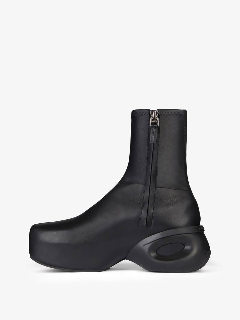 G CLOG ANKLE BOOTS IN LEATHER 4