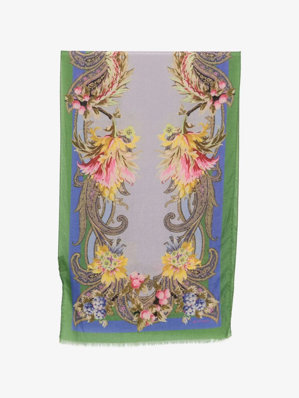 floral-paisley scarf - 1