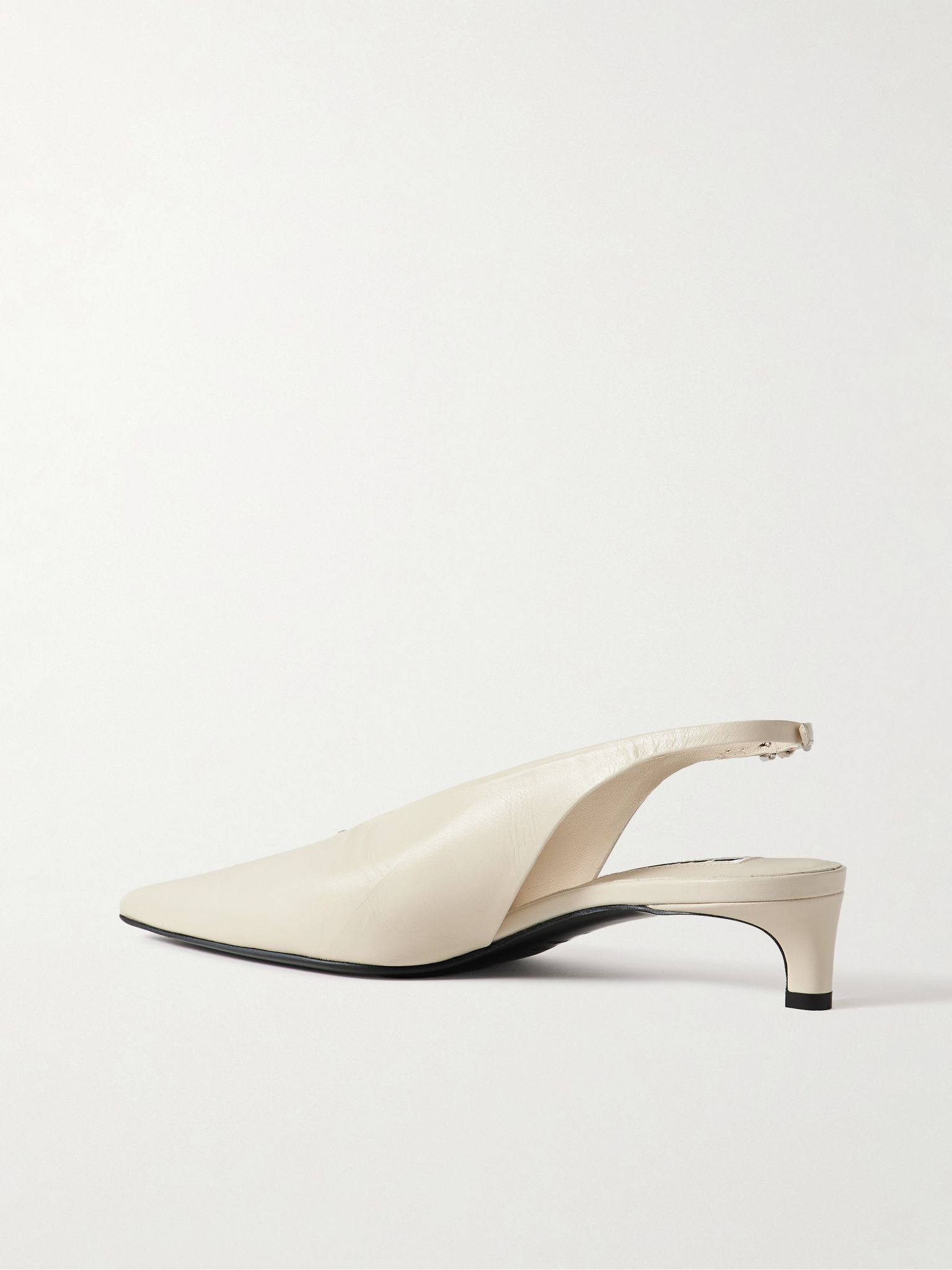 Leather slingback pumps Off-white - 3