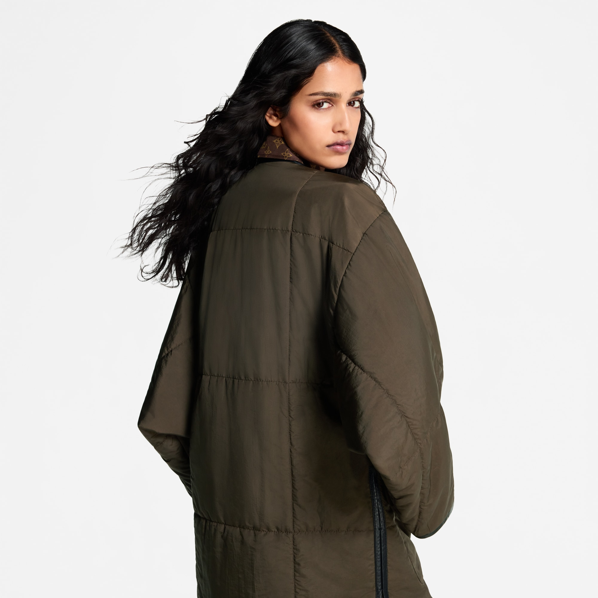 Quilted Toggle Detail Coat - 7