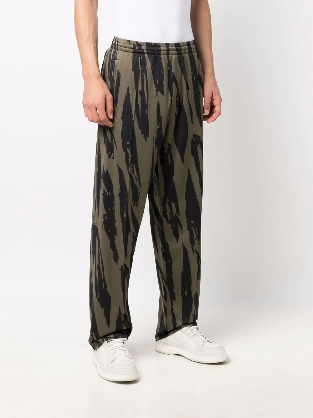 tiger-print track pants - 3