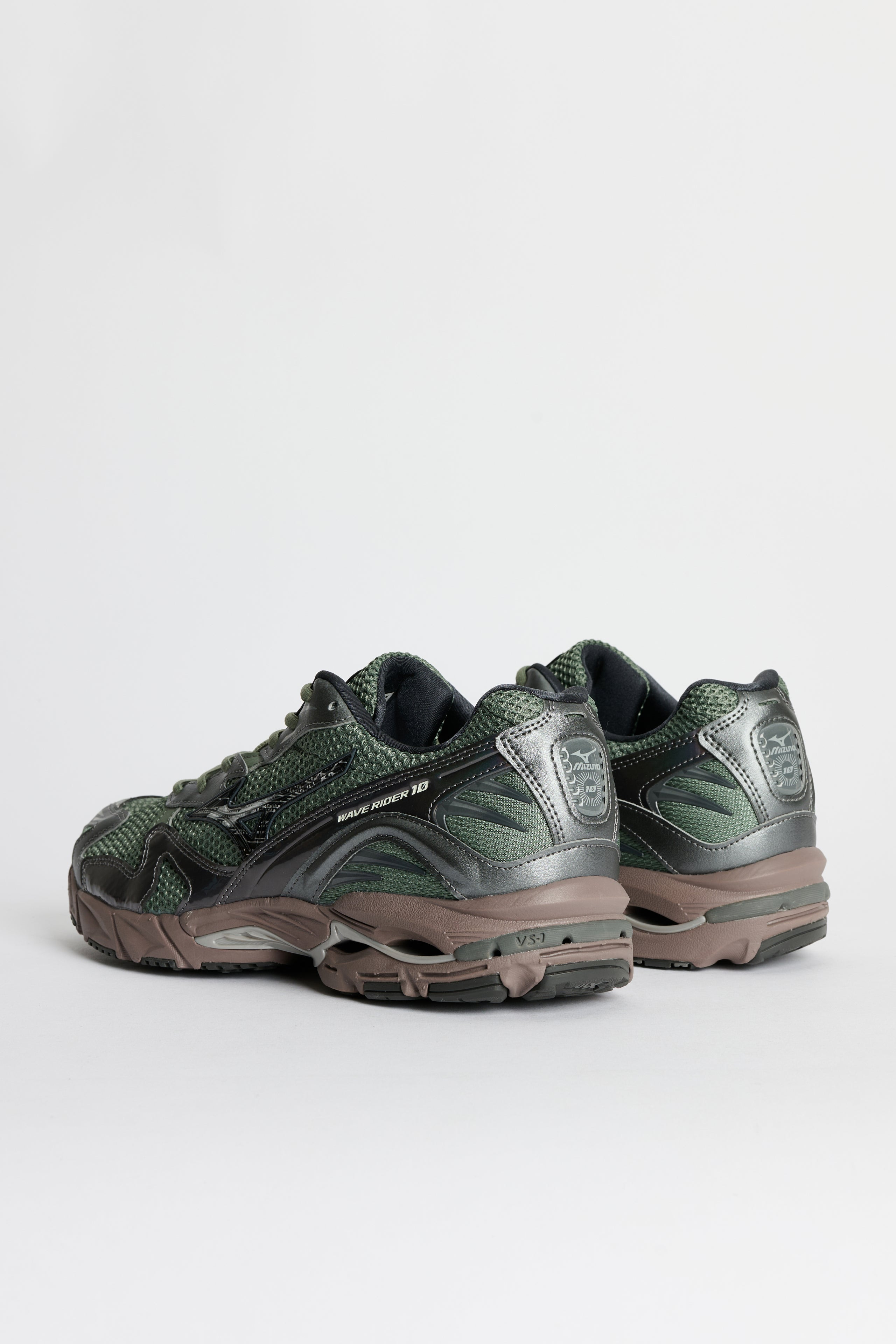 MIZUNO WAVE RIDER 10 AGAVE GREEN / BLACK SAND - 4