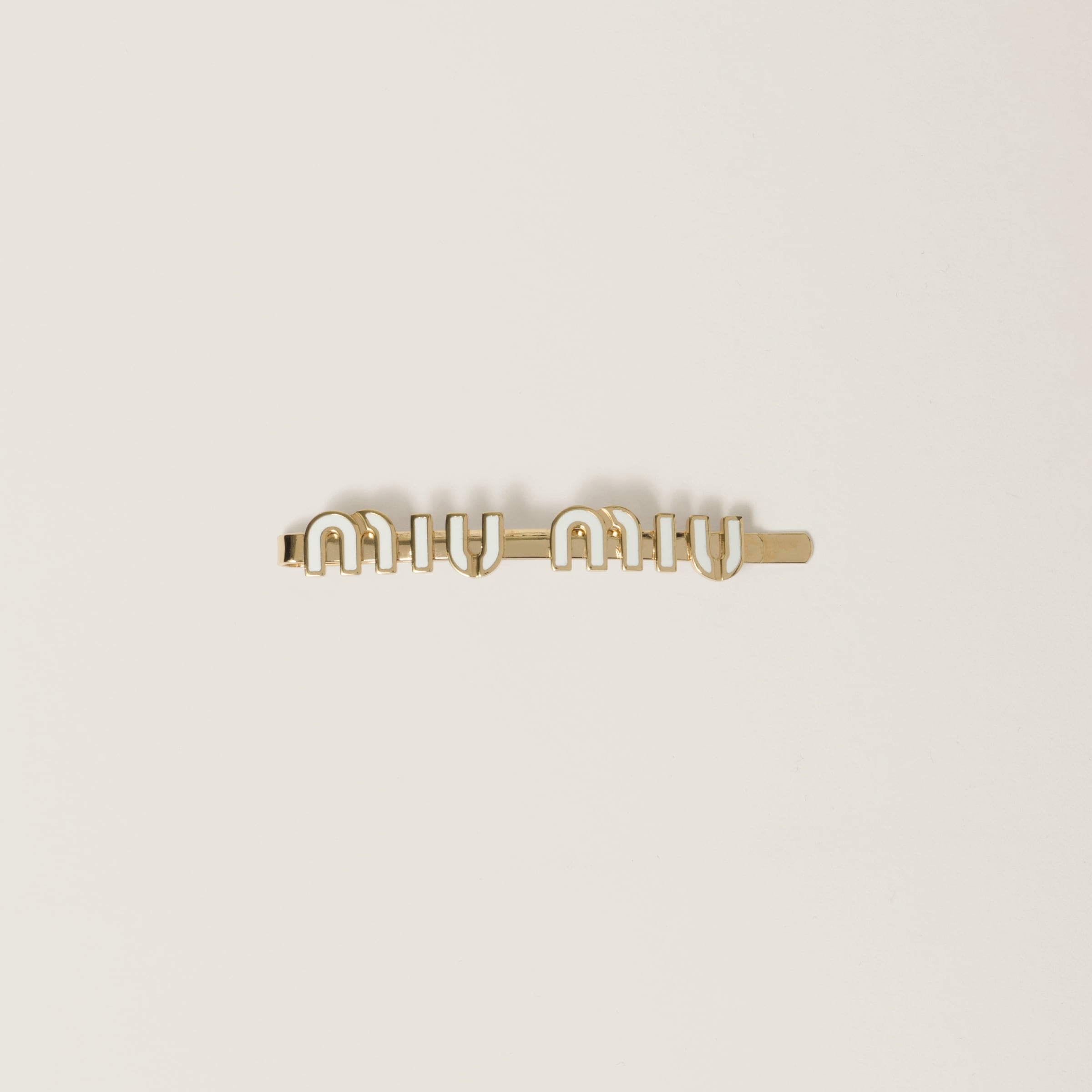 Enameled metal hair clip - 1
