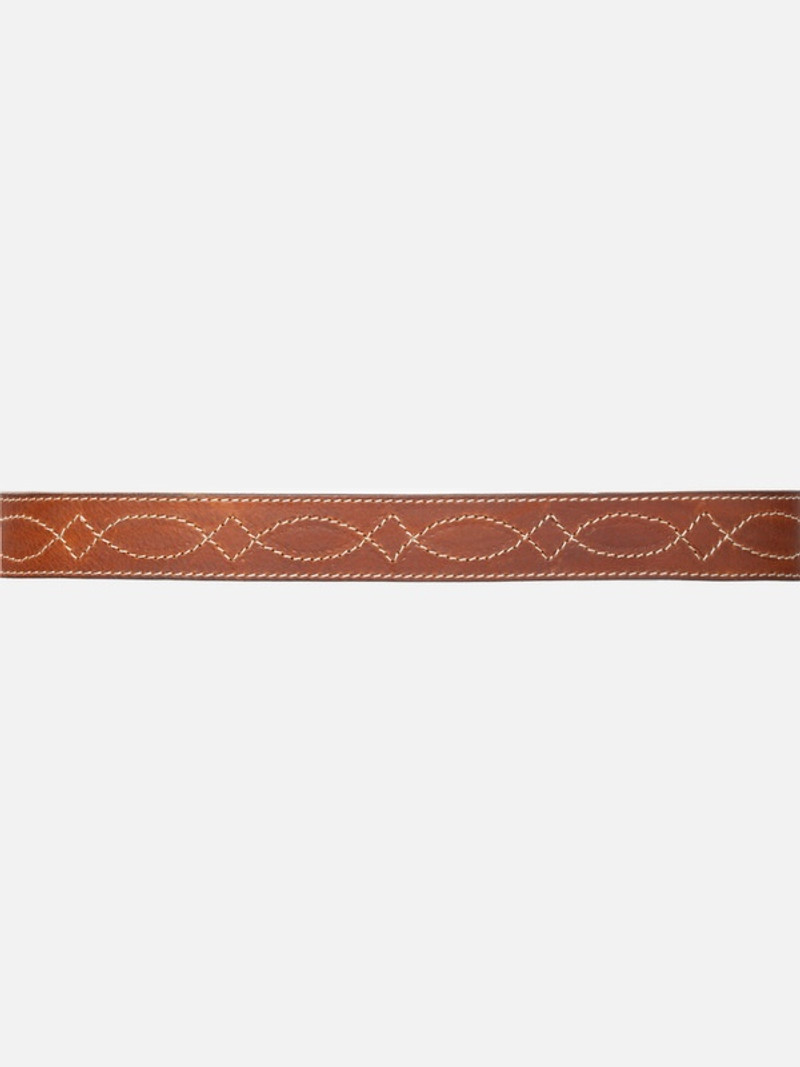 Western Ranch Belt Toffee Brown 5