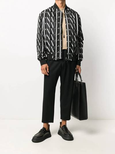 Valentino VLTN print bomber jacket outlook