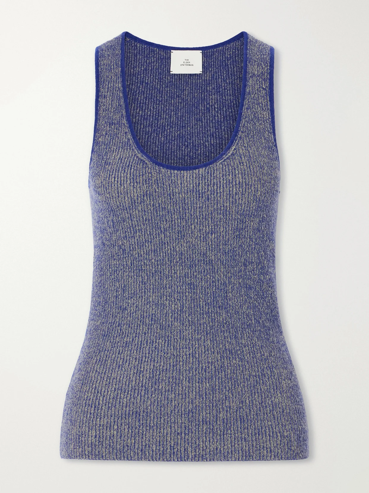 Marl Knitted Cashmere Tank - 1