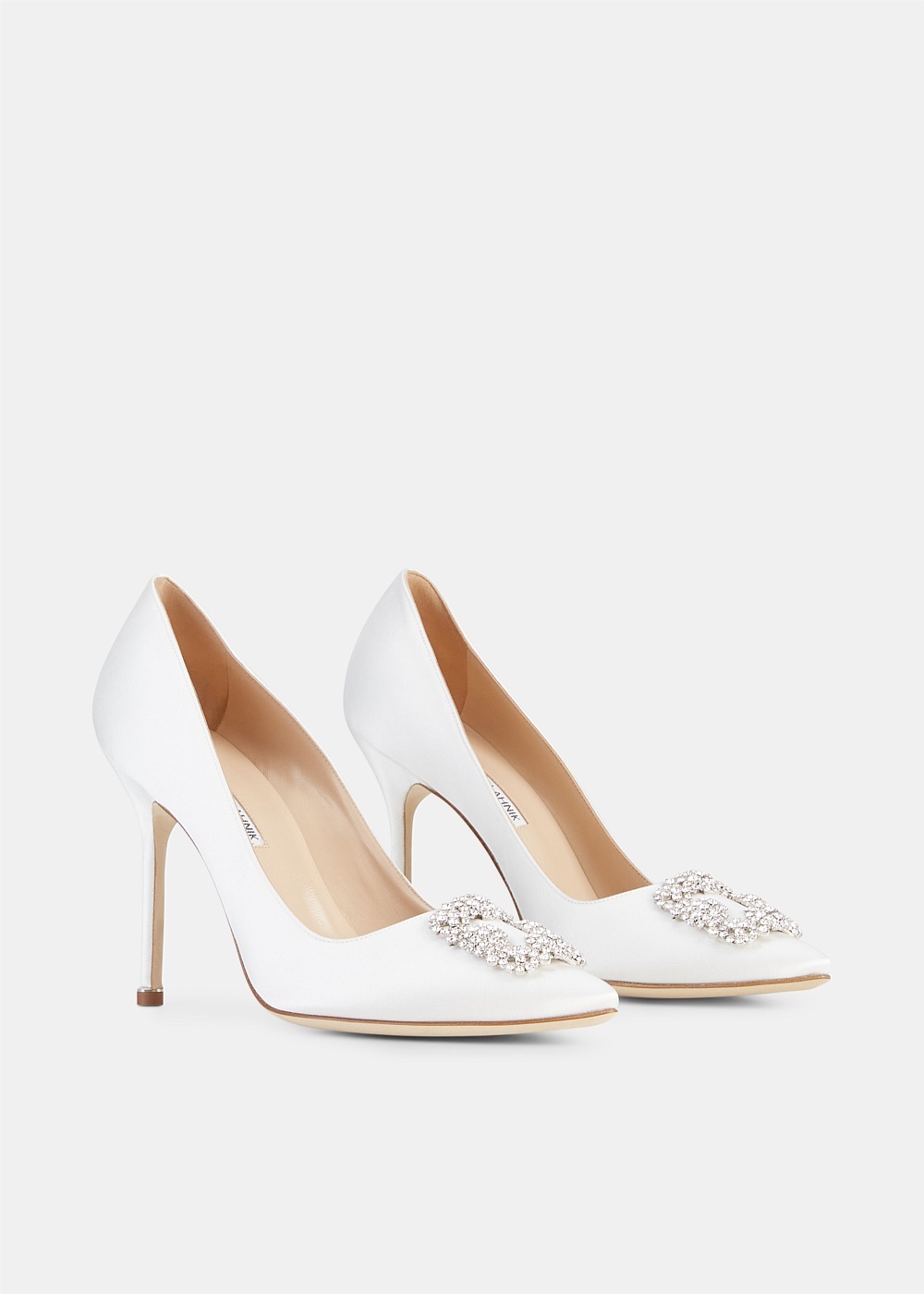 Hangisi 105 Satin Cream Pumps - 2