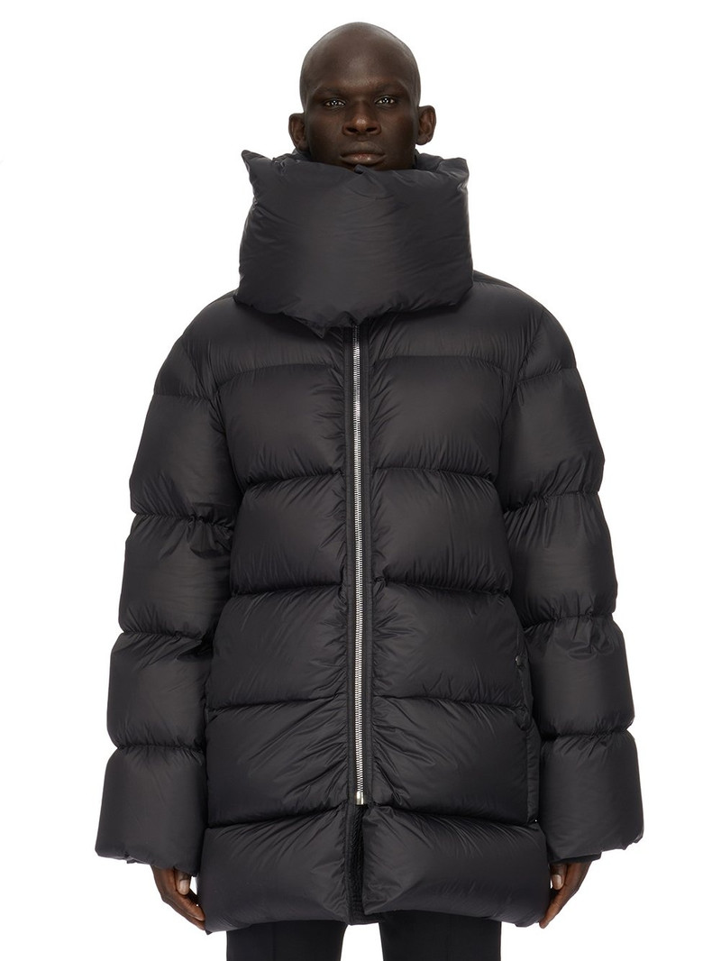 high-neck puffer coat - 1