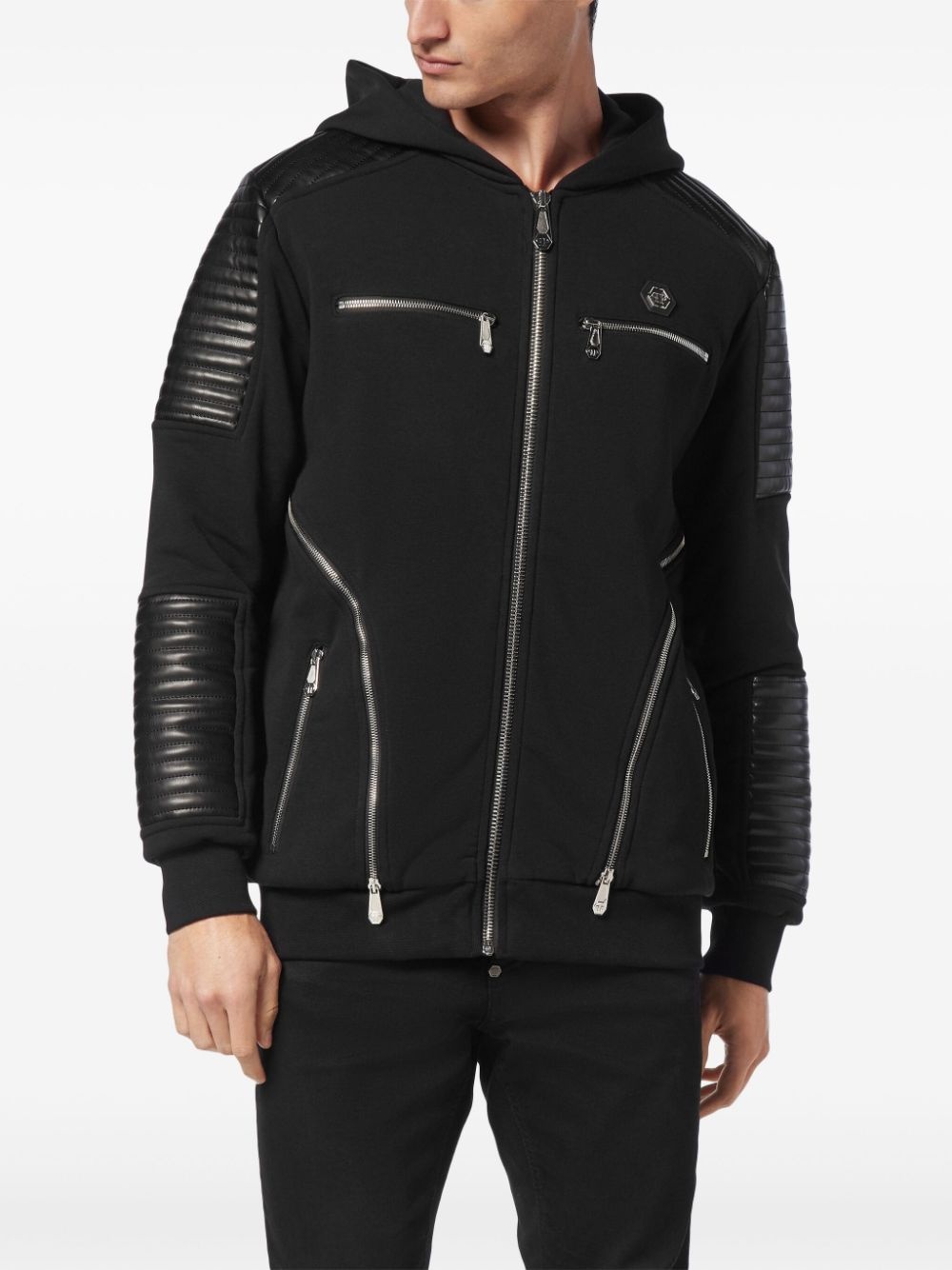 zip-up hooded jacket - 3