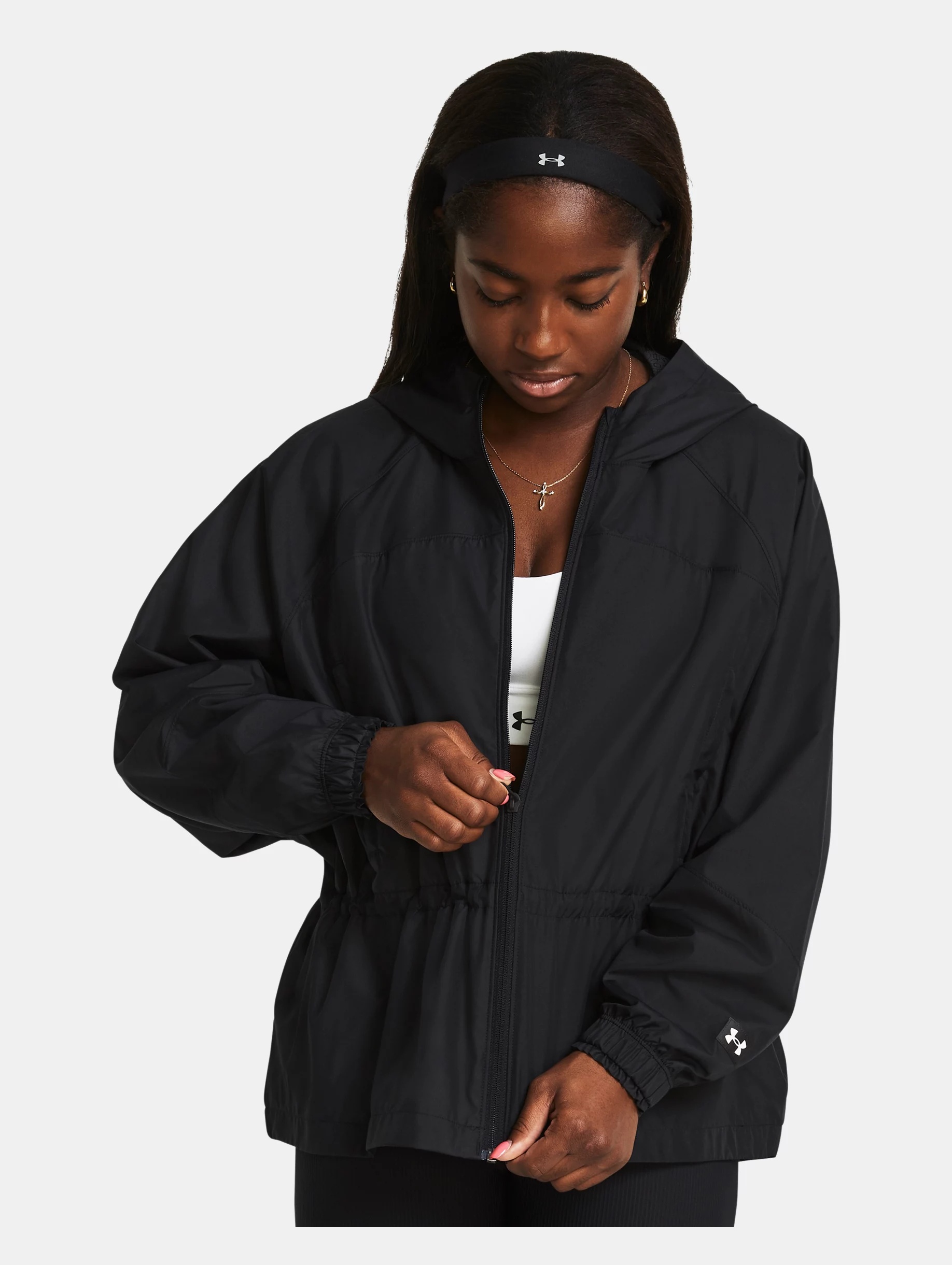 Women's UA Vanish Elite Woven Full-Zip Oversized Jacket - 2