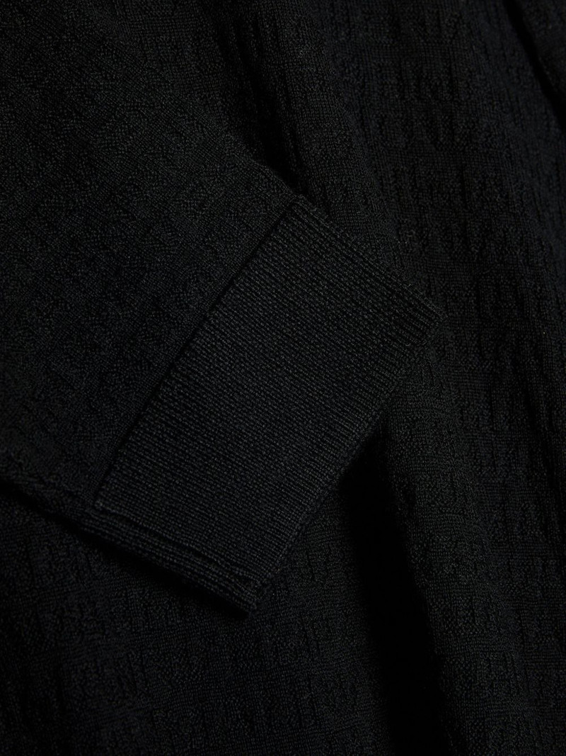 EMPORIO ARMANI textured crew-neck knitwear outlook