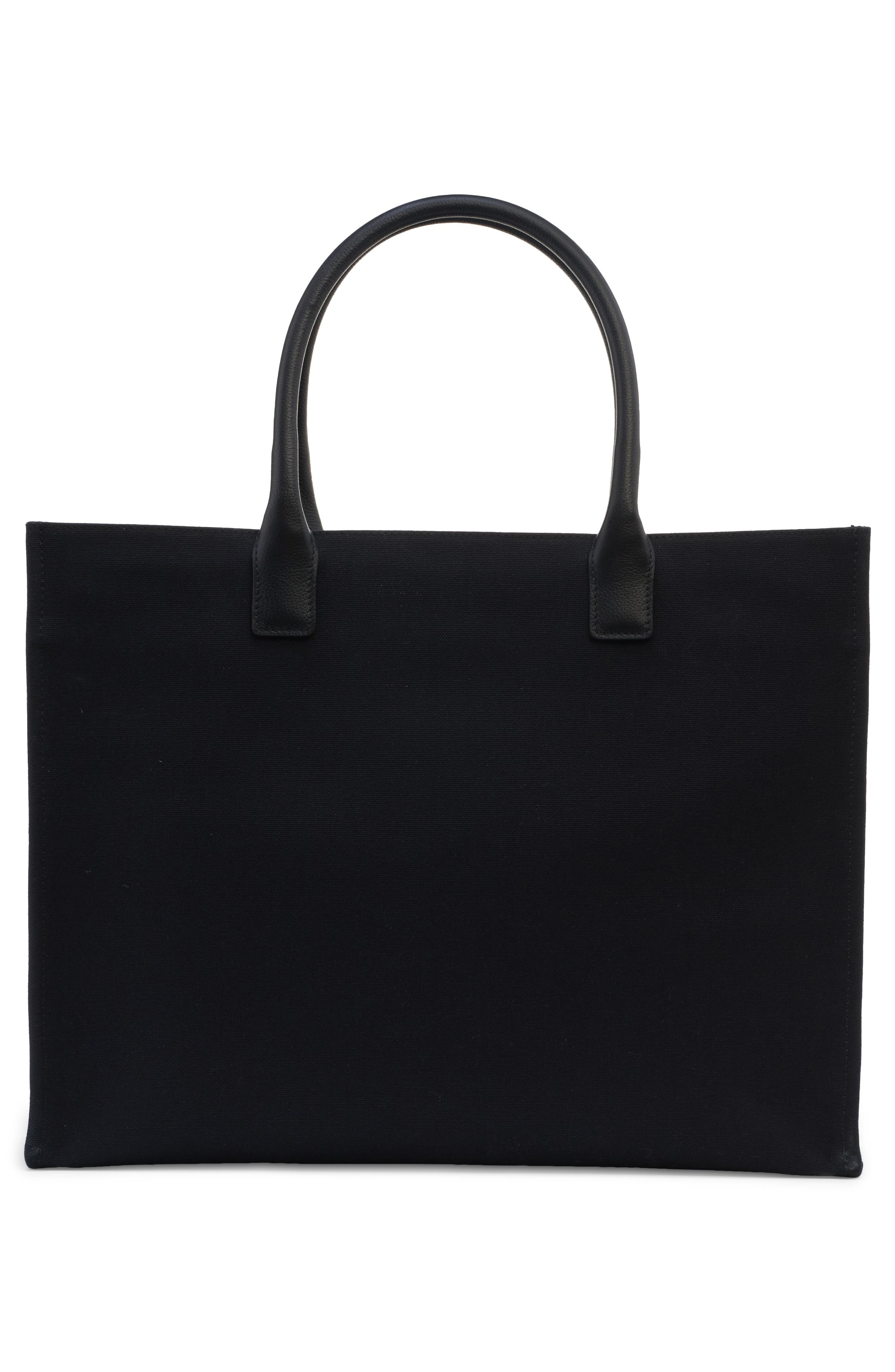 Versace La Medusa Canvas Tote in Black/Versace Gold at Nordstrom - 3