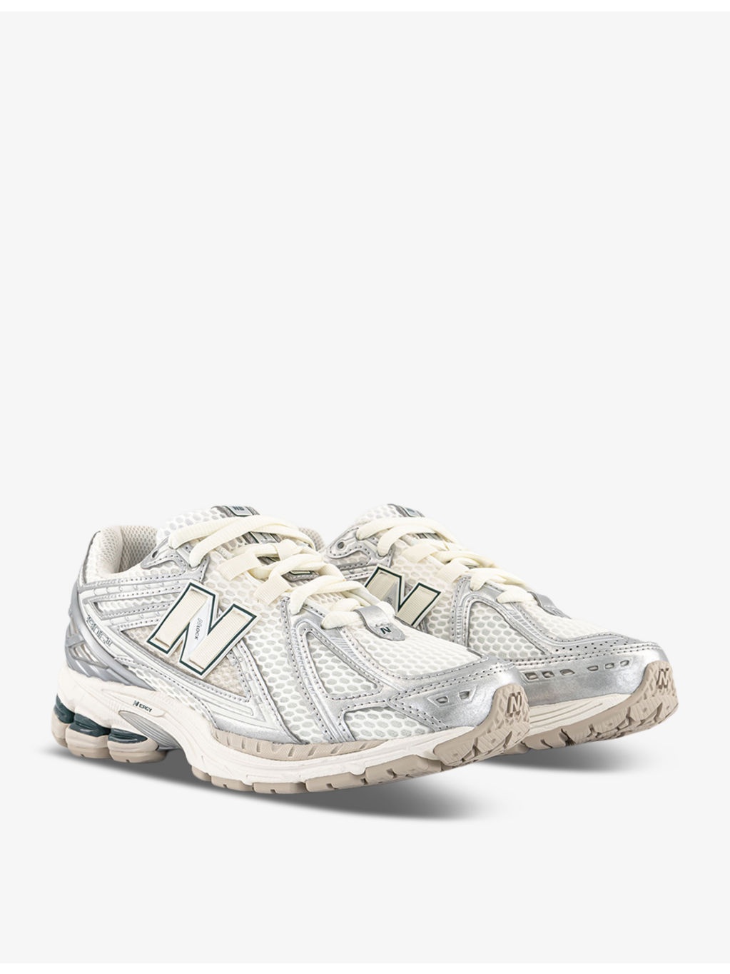 1906 brand-patch leather and mesh low-top trainers - 3