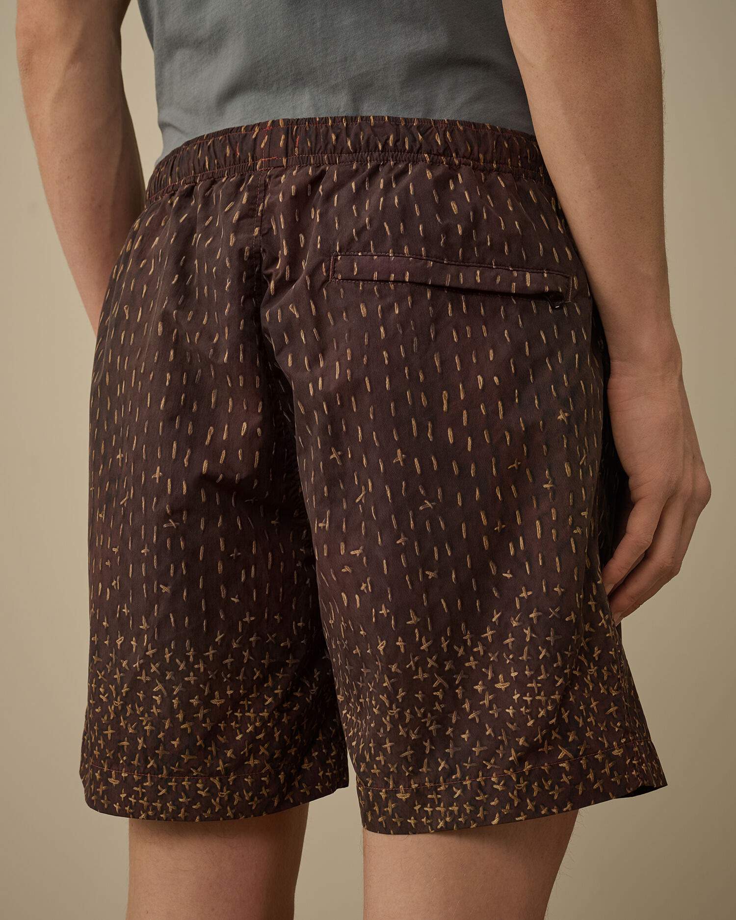 Flatt Nylon Sashiko Printed Swim Shorts - 6