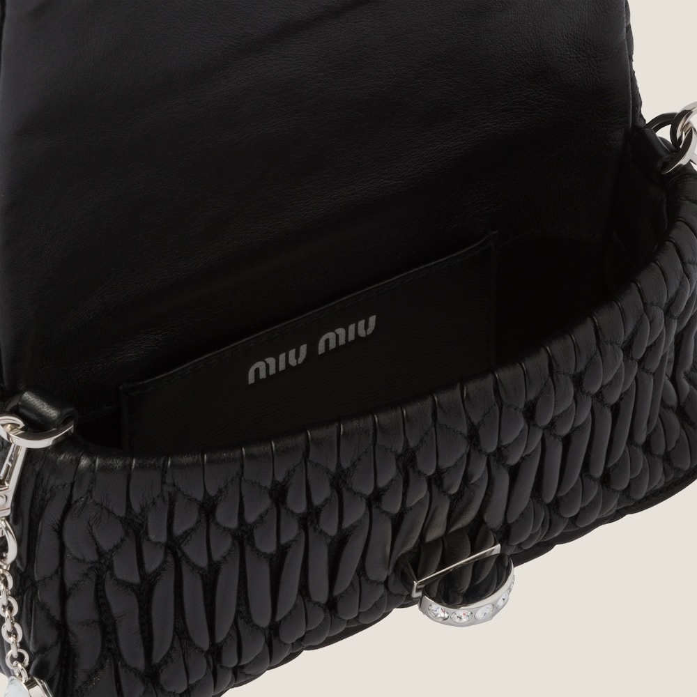 Miu Crystal nappa leather and crystal mini-bag - 4