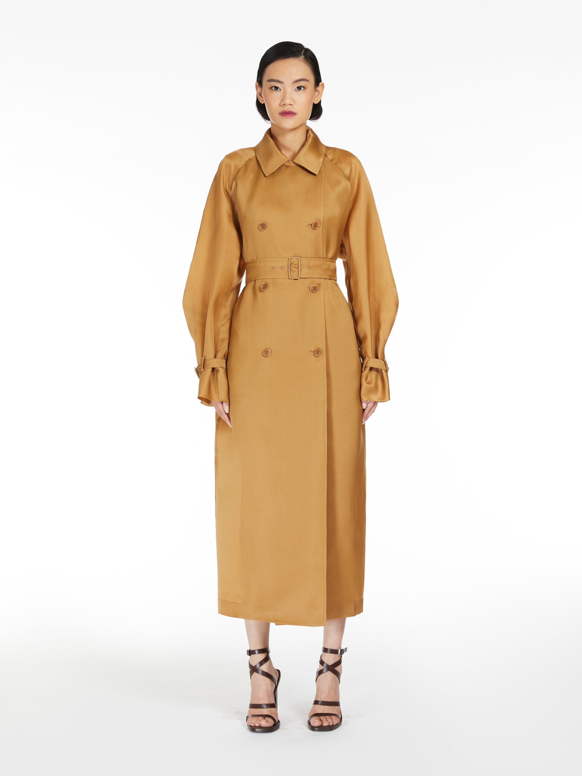 SACCO Oversized organza trench coat - 3