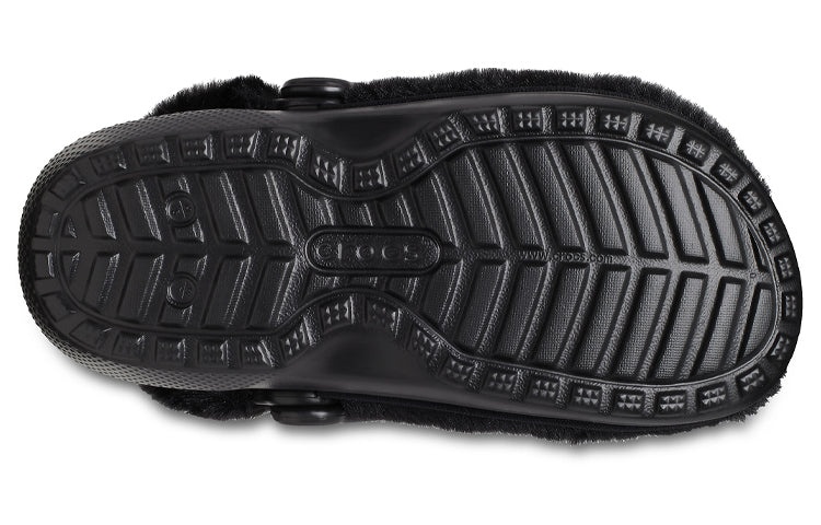 Crocs Classic Fur Sure Slip On Clogs 'Black' 207303-001 - 8