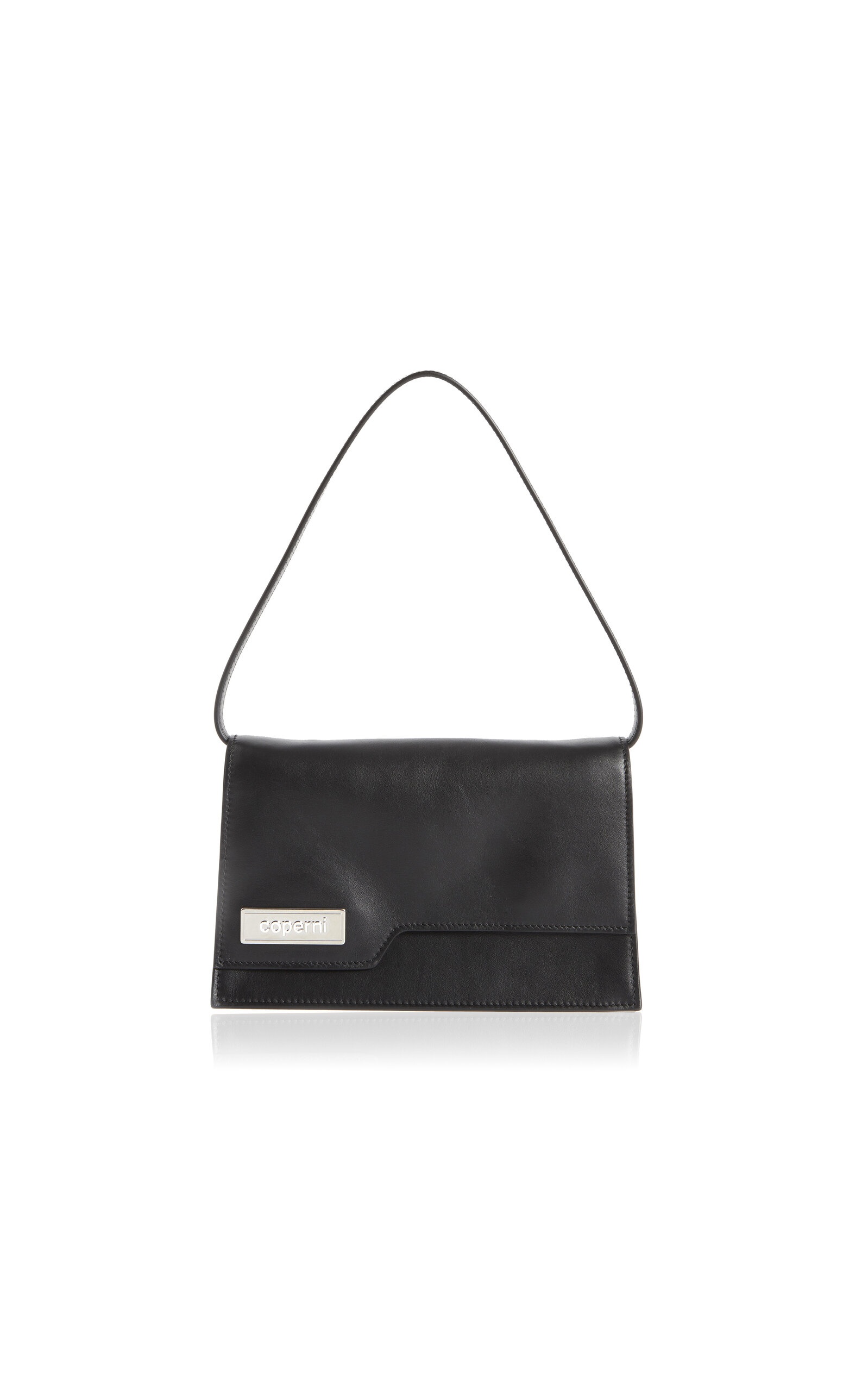 Mini Leather Flap Bag black - 1