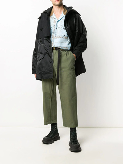 sacai cropped utility trousers outlook