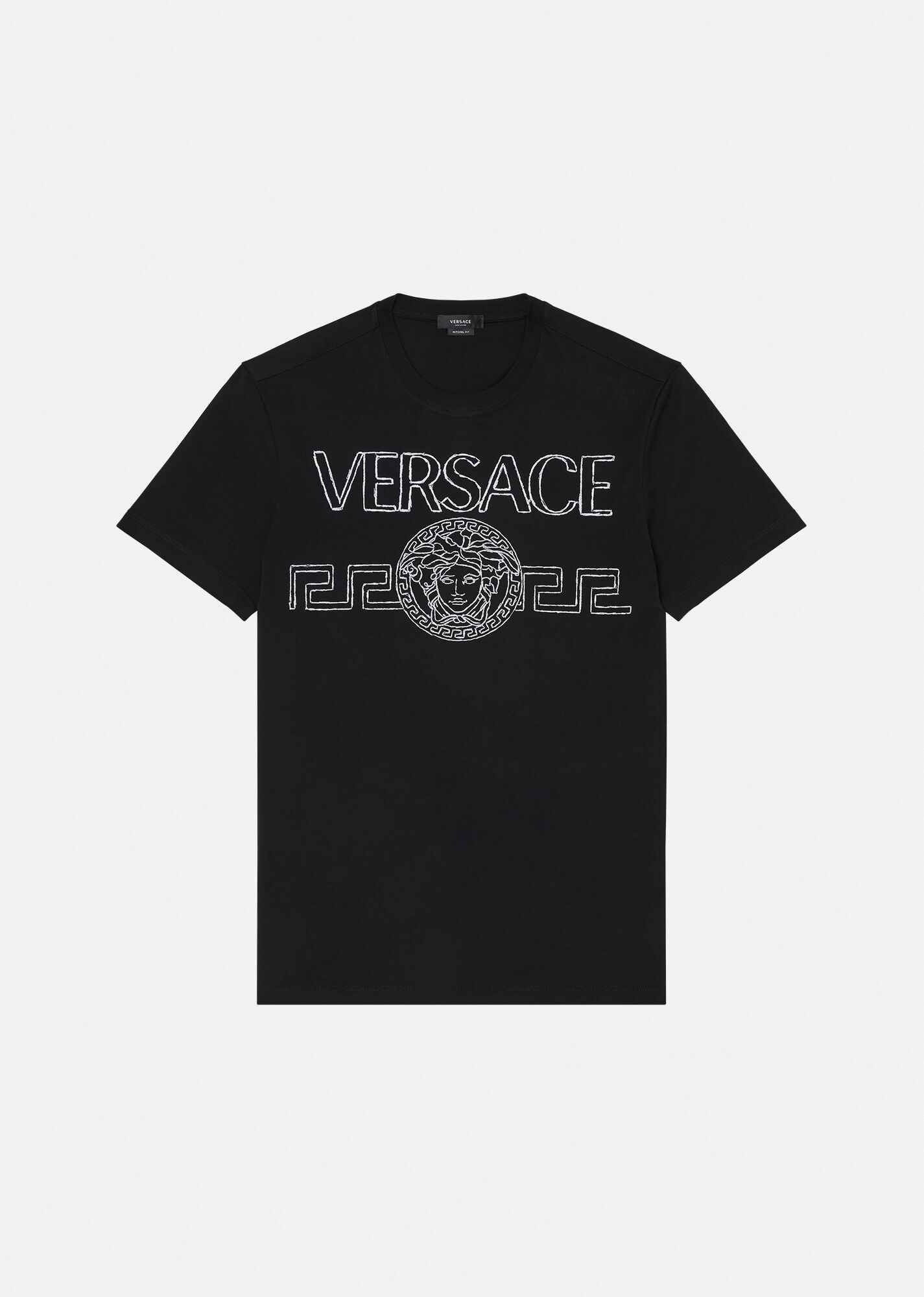 Medusa Logo Embroidered T-Shirt - 1