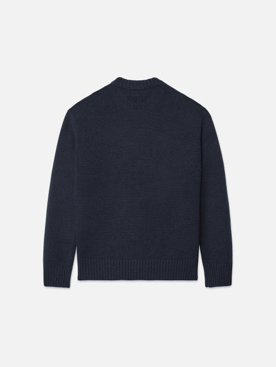 FRAME The Cashmere Crewneck Sweater in Navy outlook