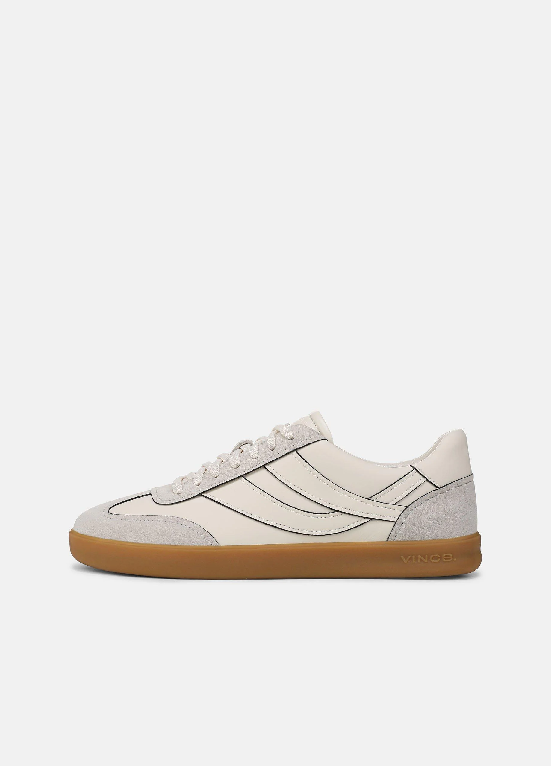 Oasis Contrast-Edge Leather & Suede Sneaker - 1