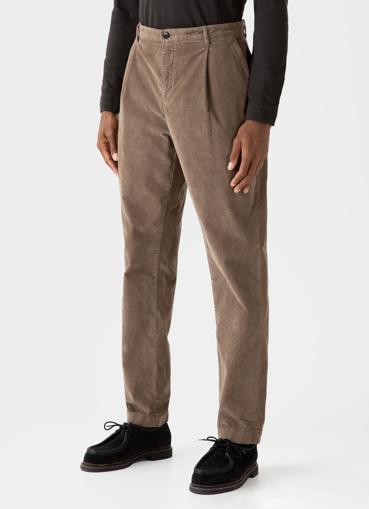 Pleated Corduroy Trouser - 3