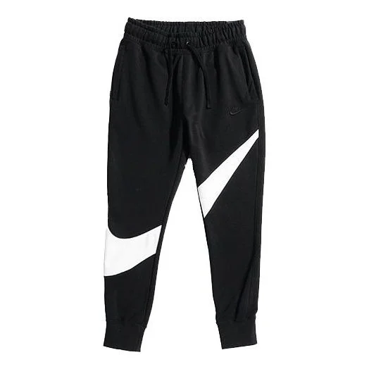 Nike Big Swoosh Black White Large Sports Pants Black AR3087-010 - 1