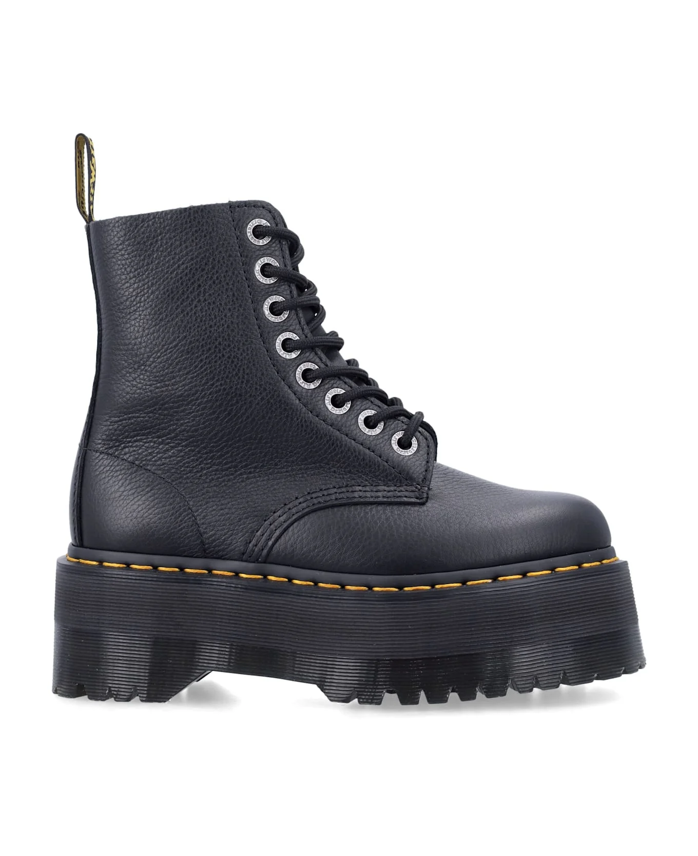Dr. Martens 1460 Pascal Max Black Leather Platform Boots - 1