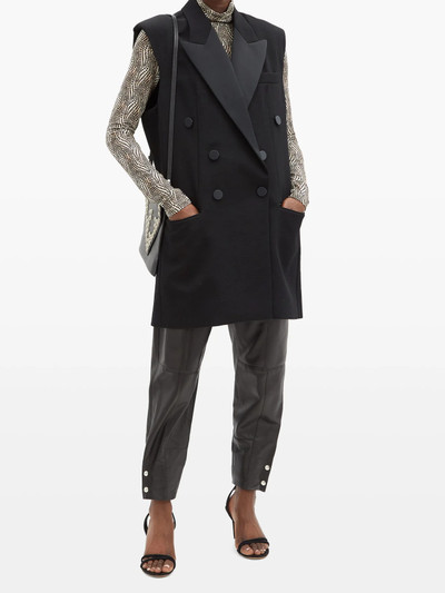 Isabel Marant Onyx double-breasted sleeveless wool blazer outlook