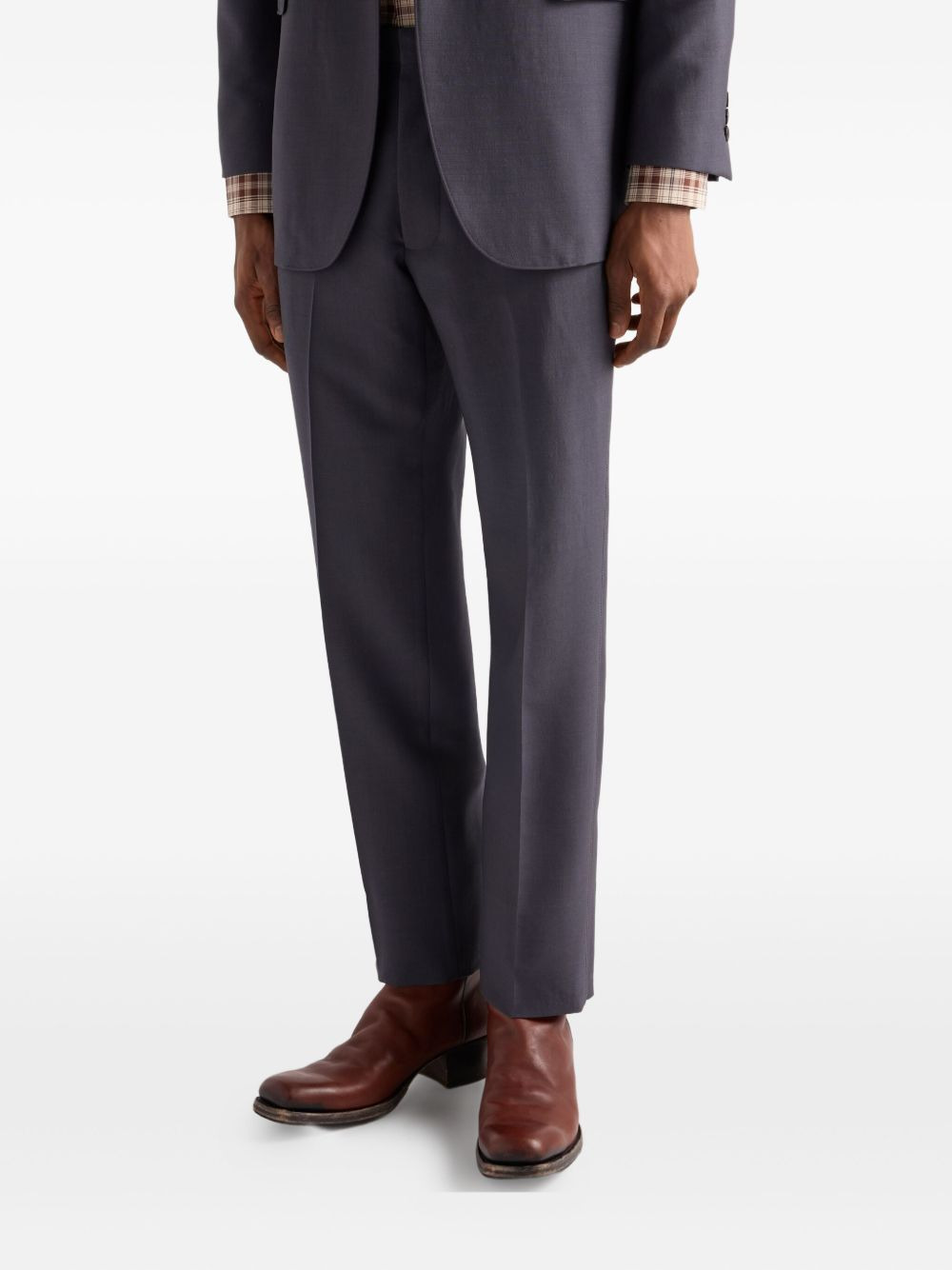 pleated wool trousers - 4