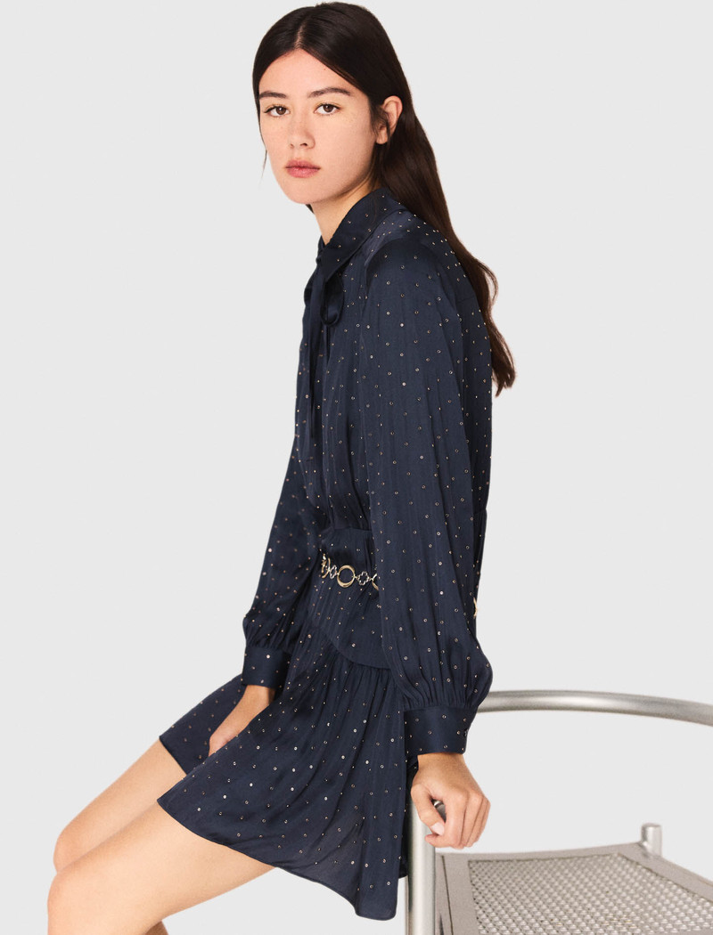 Studded flowing shirt dress 3
