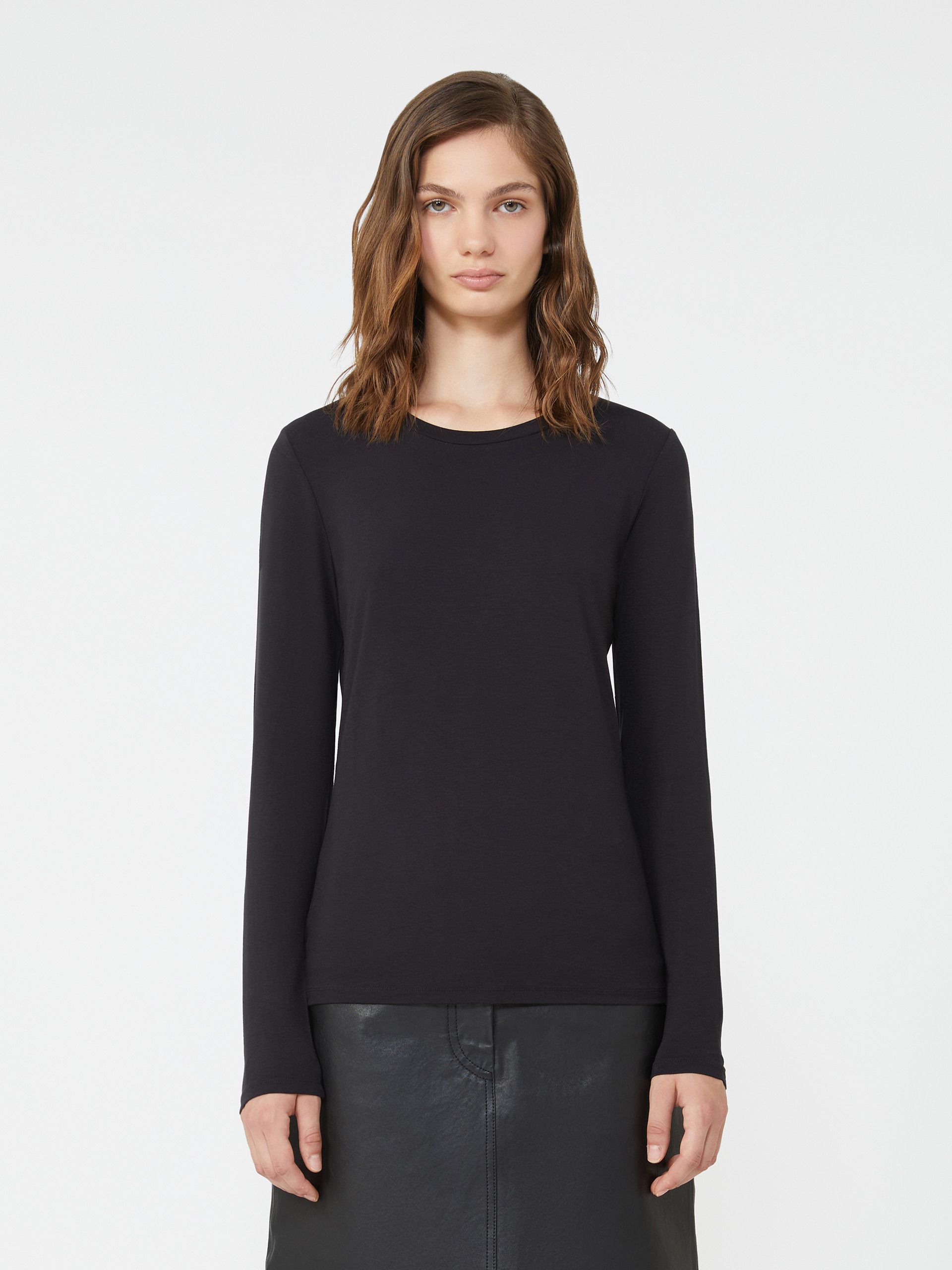 MULTIE Stretch jersey basic T-shirt - 3