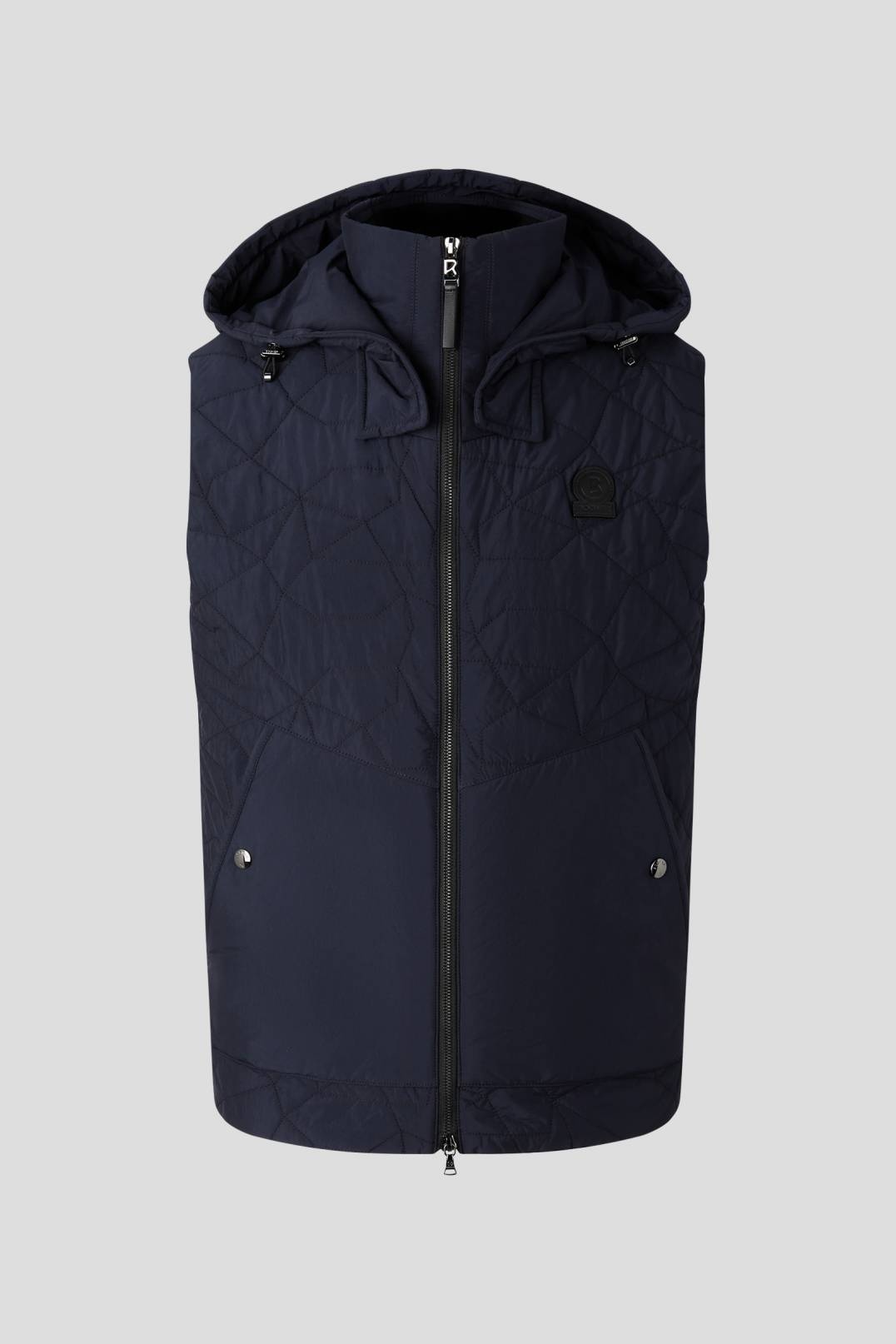 SIMON QUILTED WAISTCOAT IN NAVY BLUE - 1