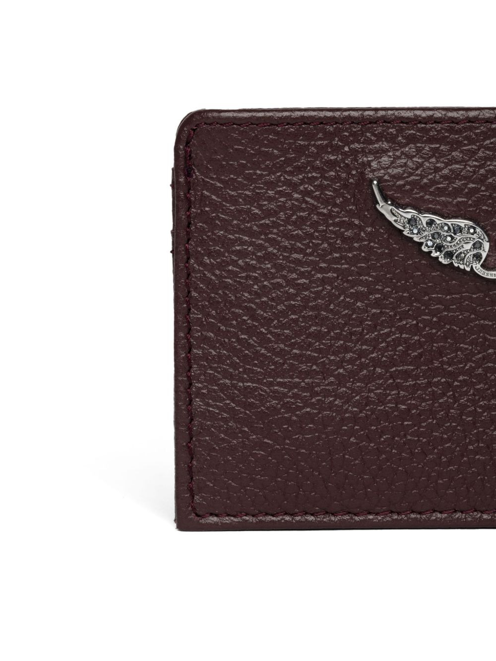 leather logo-plaque cardholder - 3