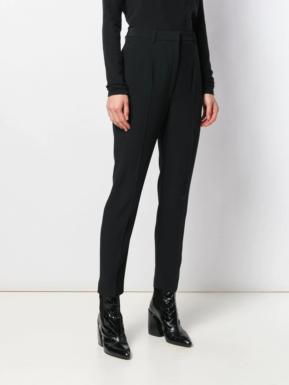 high-waisted tailored trousers - 3