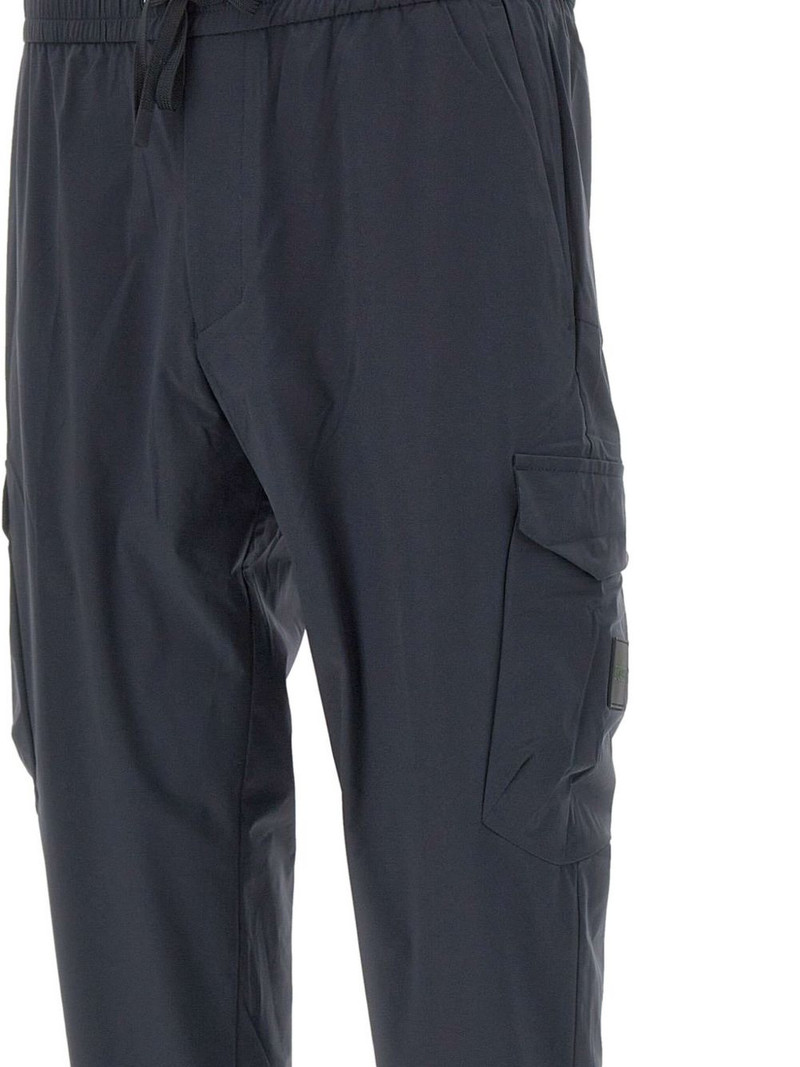 tapered-fit trousers in easy-iron stretch poplin 4