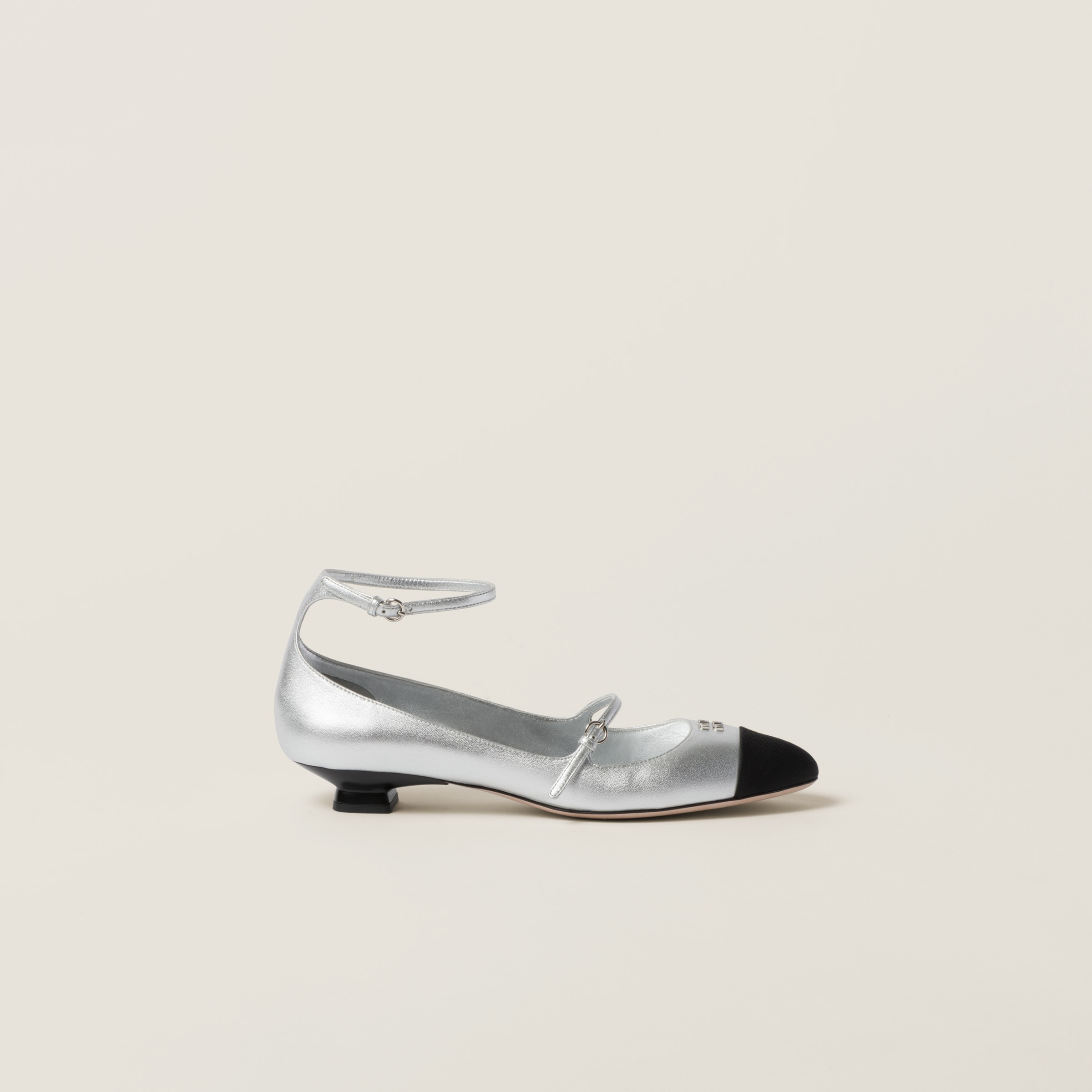 Mordoré nappa leather and grosgrain pumps - 2