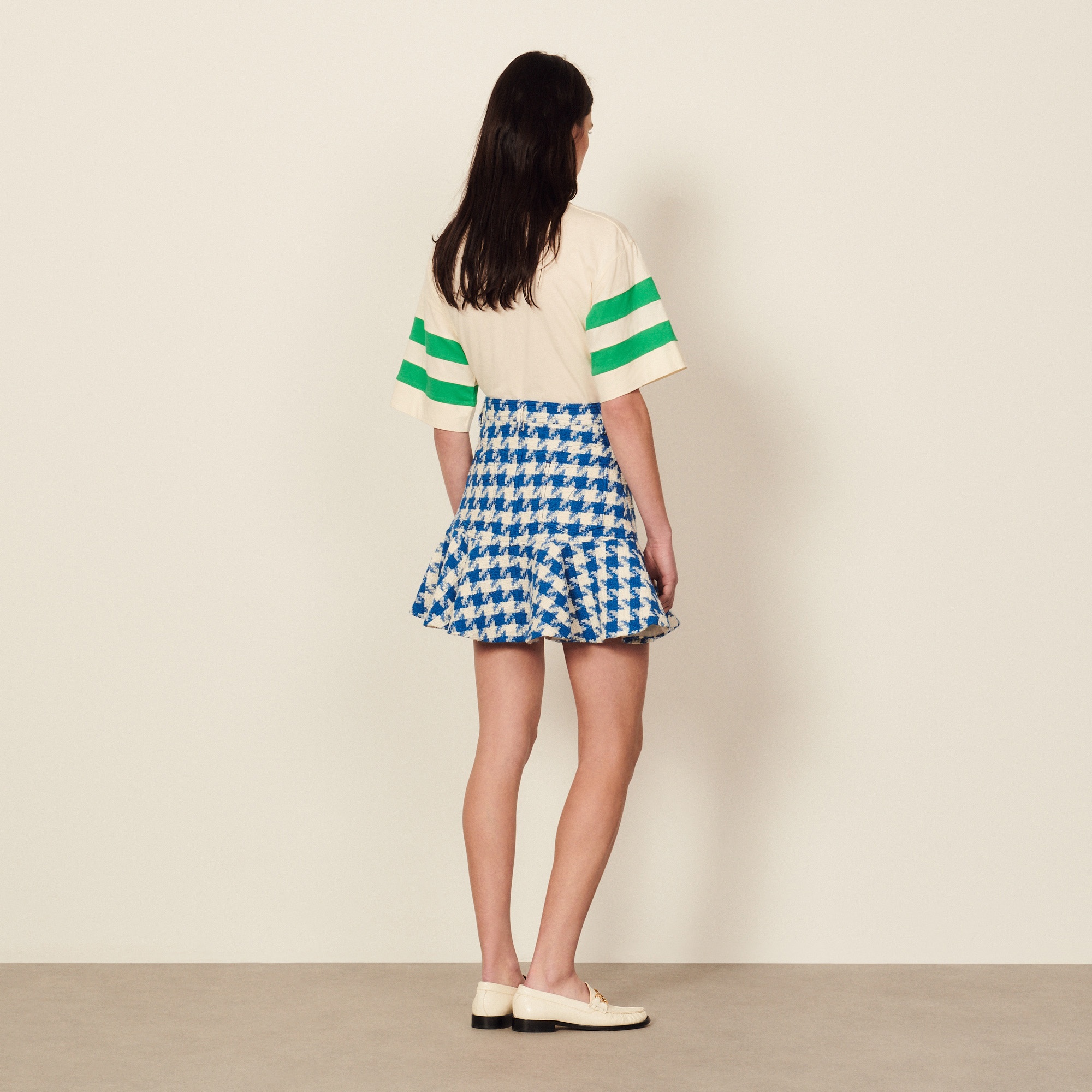 Short tweed skirt - 2