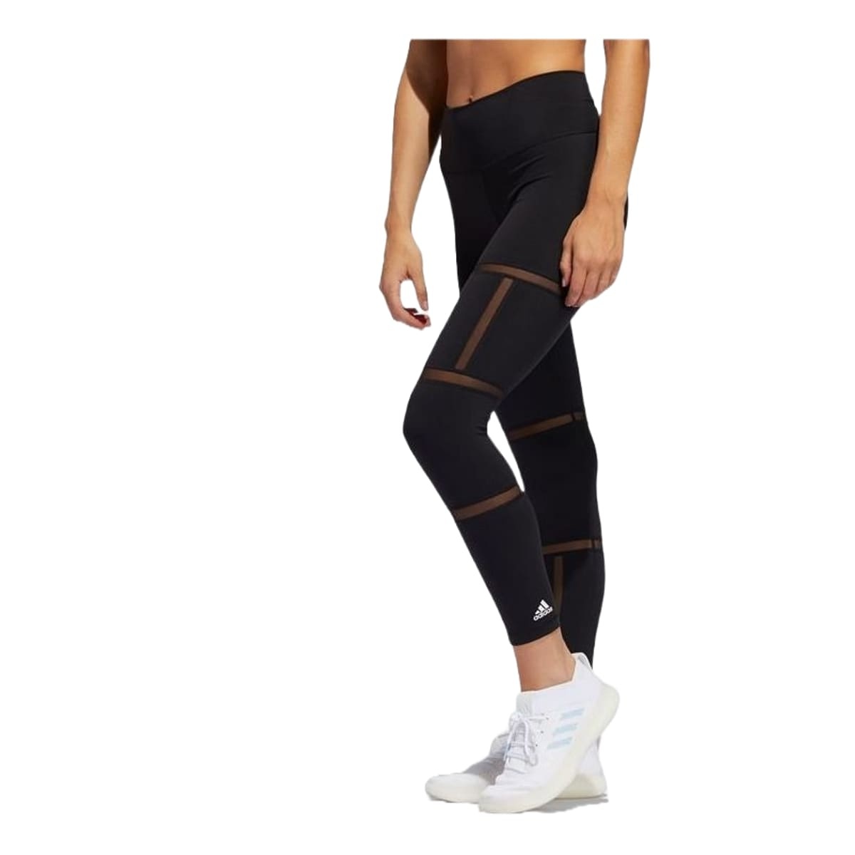 (WMNS) adidas Believe This 2.0 Geo Mesh 7/8 Tights 'Black' FJ7239 - 2