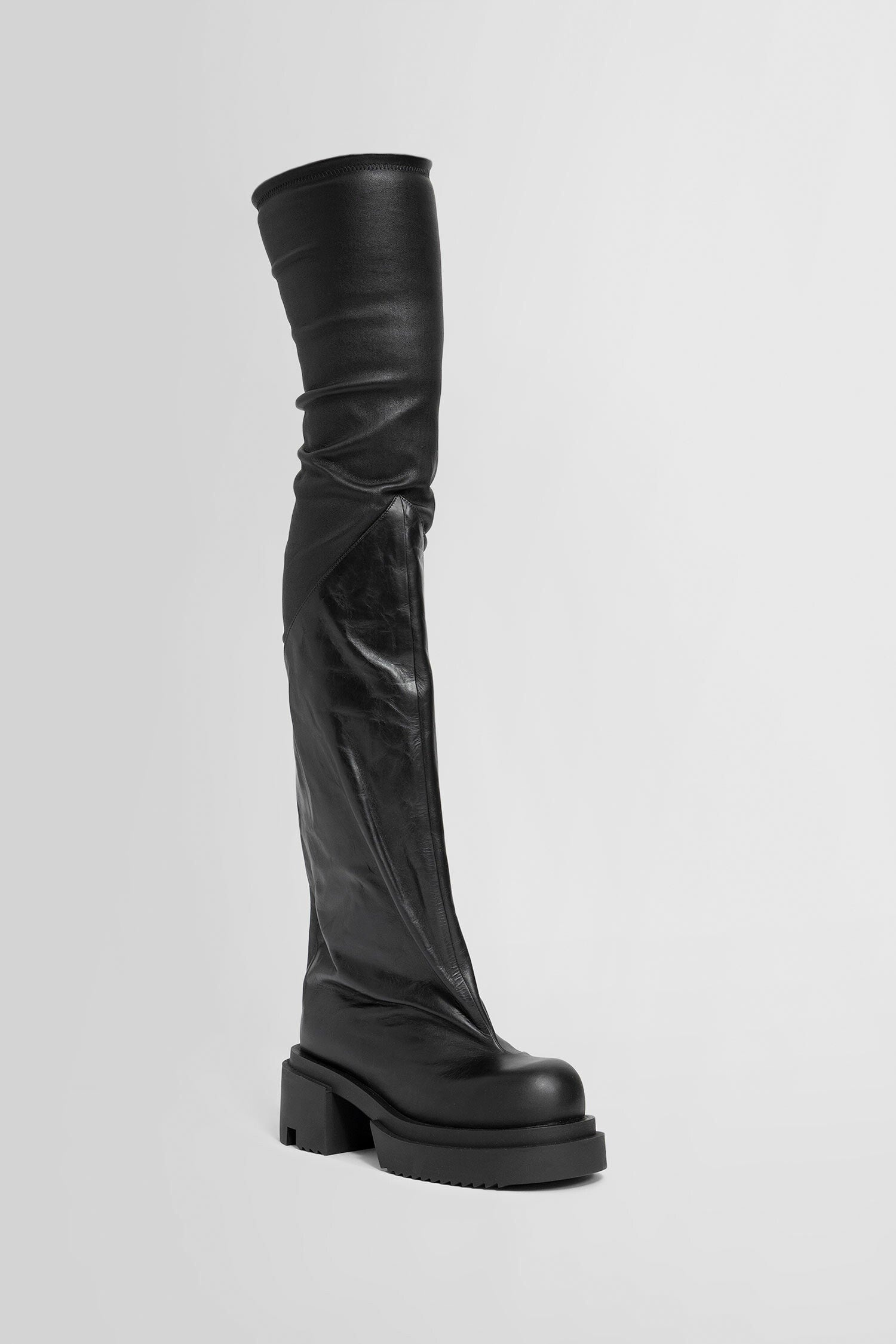 RICK OWENS WOMAN BLACK BOOTS - 2