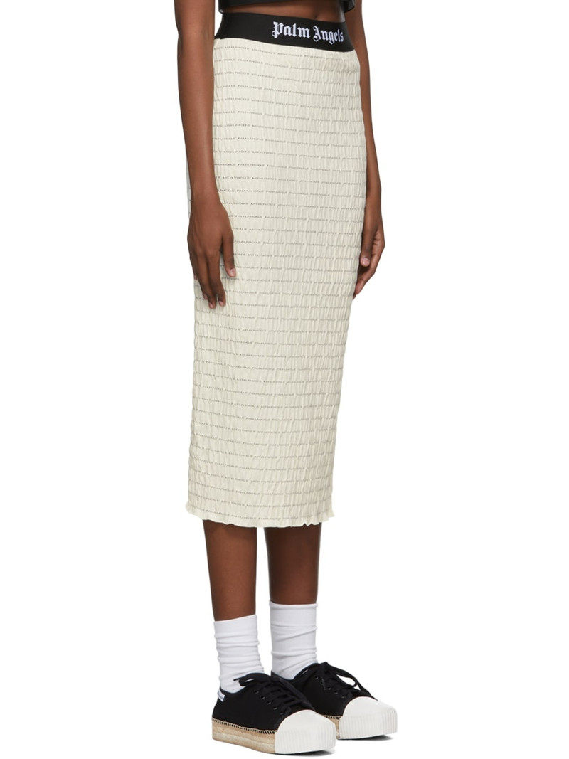 Off-White Cotton Midi Skirt 2