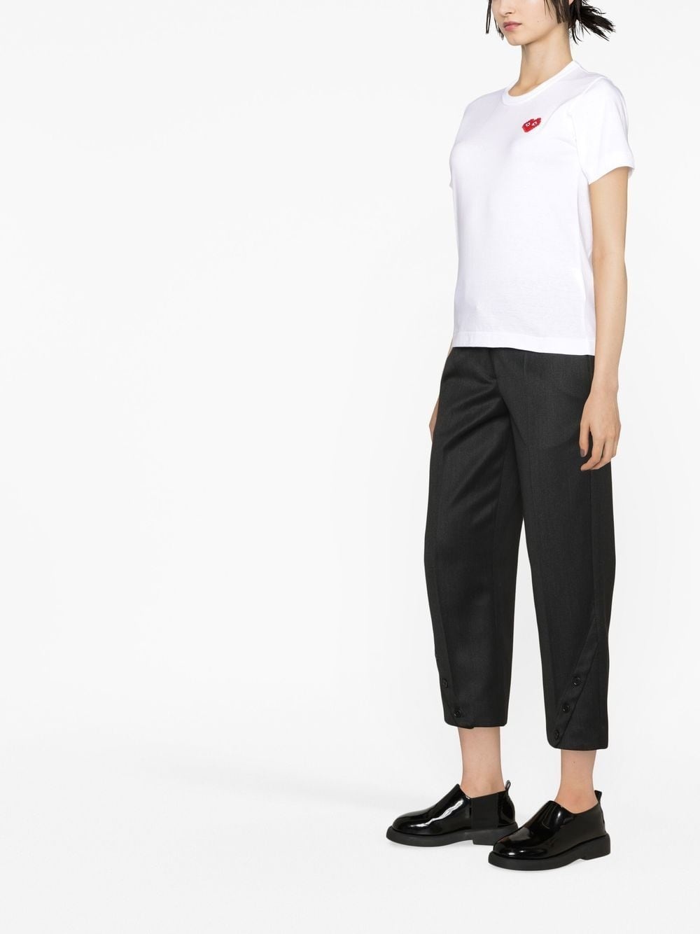 logo-embroidered T-shirt - 3