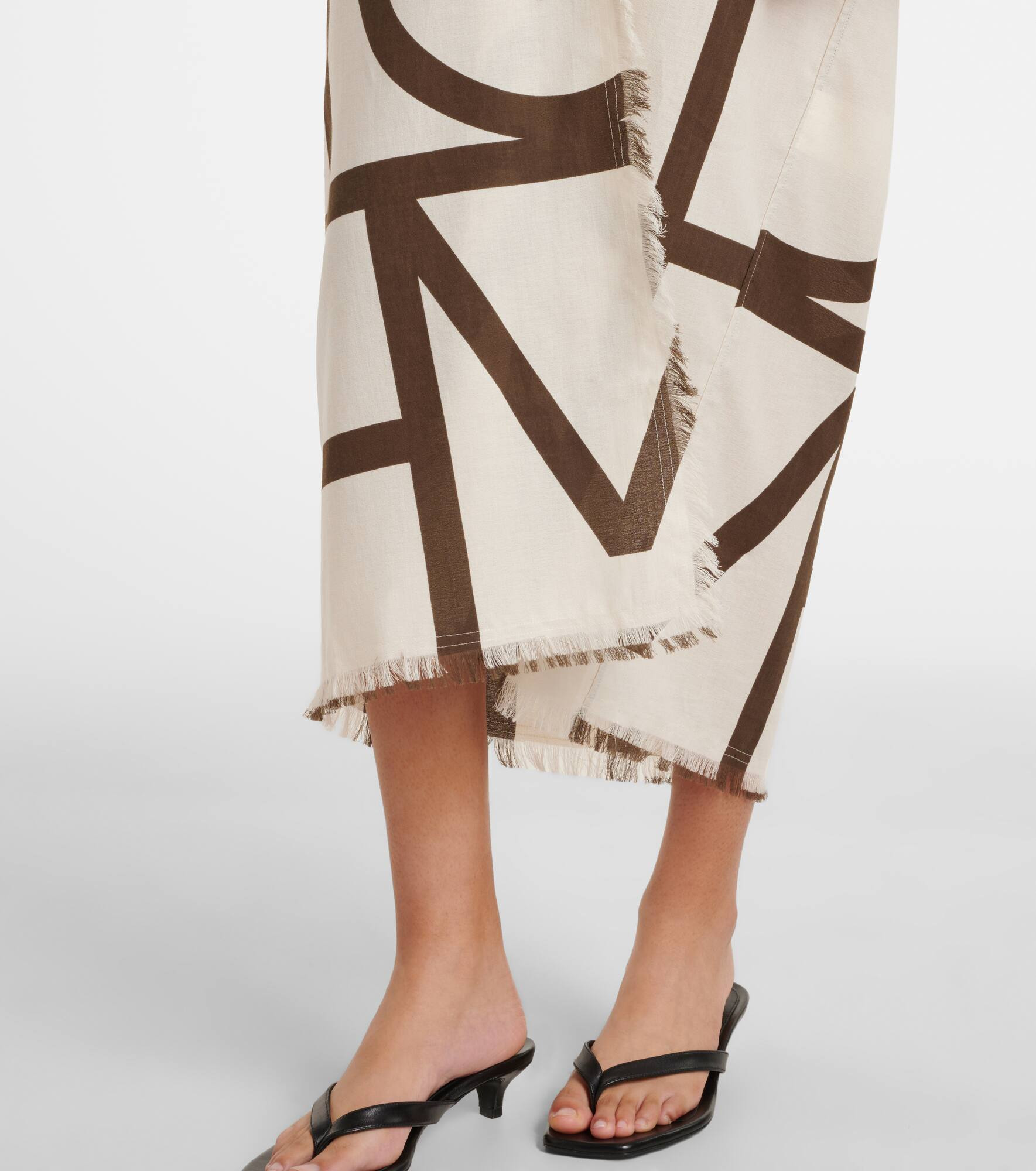 Monogram cotton beach cover-up - 6