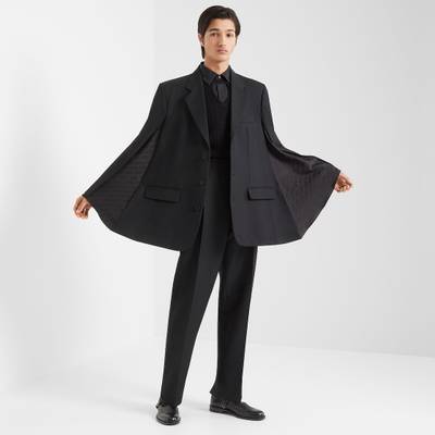 FENDI Black wool cape outlook